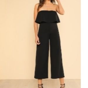 Strapless Flutter Romper